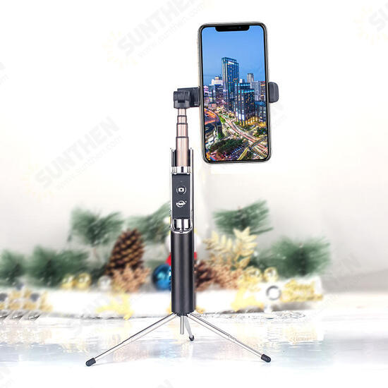 2 in 1 Flexible bluetooth Multi-angle Mini Tripod Stand Holder Selfie Stick for Smartphones