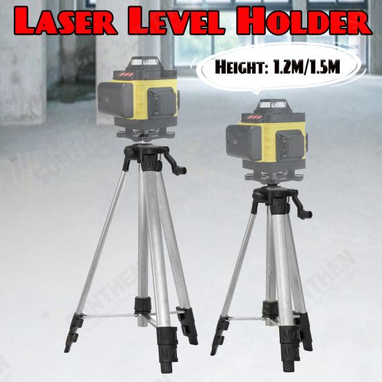 120cm/150cm Universal Aluminum Alloy Telescopic Tripod Adjustable Stand For Laser Level