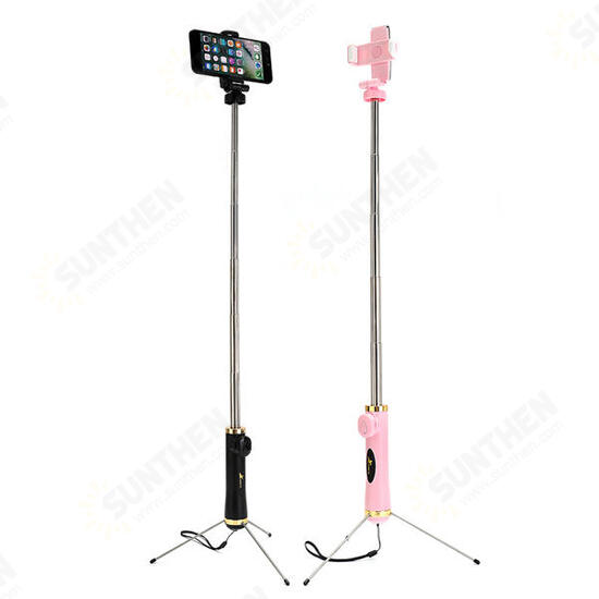 3 in 1 bluetooth Remote Tripod Selfie Stick With Reflector For iPhone X 8Plus Oneplus 6 S9+