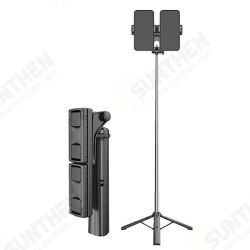 360° Rotating Tripod Stand Selfie Stick bluetooth Control Telescopic Rotatable Dual Holder Chip Portable Tripod for Camera Phone Tablet 360° Rotating Tripod Stand Selfie Stick bluetooth Control Telescopic Rotatable Dual Holder Chip Portable Tripod for Camera Phone Tablet