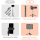 360° Rotating Tripod Stand Selfie Stick bluetooth Control Telescopic Rotatable Dual Holder Chip Portable Tripod for Camera Phone Tablet