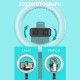 L06 4 in 1 Wireless bluetooth Selfie Stick Handheld Remote Shutter with 8 Inch LED Ring Photography Light for Phones Youtube Video Live