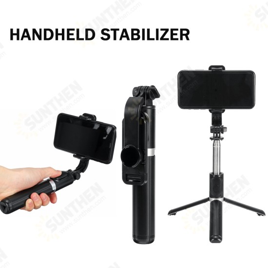 Q03 Selfie Stick Tripod Hand Gimbals 3-In-1 Multi-Modes Wireless bluetooth Remote Control 360° Rotatable Foldable Desk Stand Portable Tripod