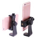 Universal 1/4 Screw Hole Phone Clip 360 Degree Rotatable Desk Phone Clamp Range 58-108mm Holder for Broadcast