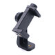 Universal 1/4 Screw Hole Phone Clip 360 Degree Rotatable Desk Phone Clamp Range 58-108mm Holder for Broadcast