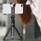 XT09S Extendable Rotation bluetooth Remote Tripod Selfie Stick With Mirror for Live Sport Cell Phone