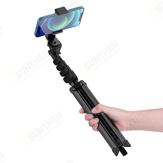 BW-STB1 Stable Tripod Selfie Stick Wireless Remote Shutter Multi-angle Professional Portable Selfie Stick for Phones Cameras Ring Light