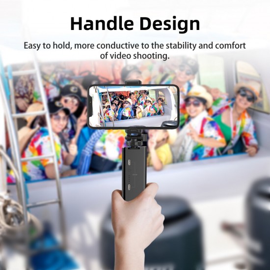 EEL Multi-functional Shooting Grip Tripod Built-in 9000mAh battery & 5 Type-C In/Output Mobile Phone Clip