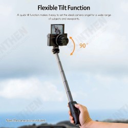 Mini DSLR Camera Selfie Stick 25cm Extendable Tripod 1/4'' Screw with bluetooth Remote Control for Cameras Phones Mini DSLR Camera Selfie Stick 25cm Extendable Tripod 1/4'' Screw with bluetooth Remote Control for Cameras Phones