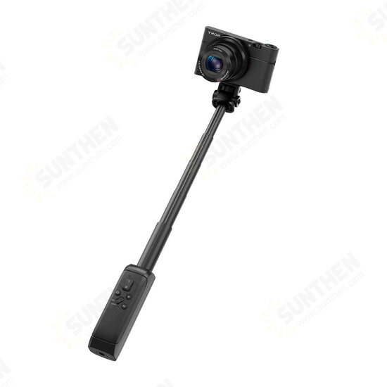 Mini DSLR Camera Selfie Stick 25cm Extendable Tripod 1/4'' Screw with bluetooth Remote Control for Cameras Phones