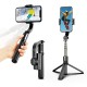 L08 3-in-1 Gimbal Stabilizer Selfie Stick Tripod Wireless Aluminum Alloy Foldable Selfie for Vlog Smartphone
