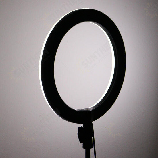 LED Ring Fill Light Studio Lamp Photographic For Video Live Beauty Makeup Mirror Light Streaming USB + Hose Phone Clip + PTZ