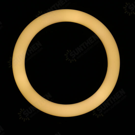 LED Ring Fill Light Studio Lamp Photographic For Video Live Beauty Makeup Mirror Light Streaming USB + Hose Phone Clip + PTZ