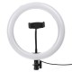 LED Ring Fill Light Studio Lamp Photographic For Video Live Beauty Makeup Mirror Light Streaming USB + Hose Phone Clip + PTZ