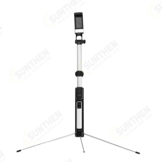 Mini bluetooth Hand-held Selfie Stick Remote Control Multi-angle Tripod With LED Fill Light for Live Phones