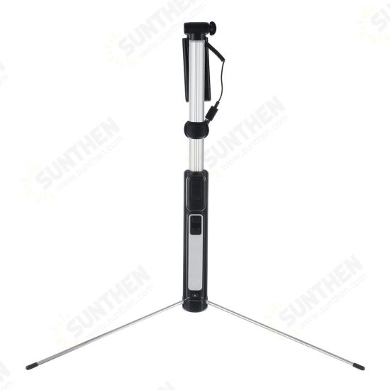 Mini bluetooth Hand-held Selfie Stick Remote Control Multi-angle Tripod With LED Fill Light for Live Phones