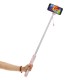 Mini bluetooth Hand-held Selfie Stick Remote Control Multi-angle Tripod With LED Fill Light for Live Phones
