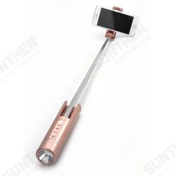 Portable 4 In 1 LED Flashlight bluetooth Speaker Selfie Stick With Power Bank Support TF Card for Sport Phone
