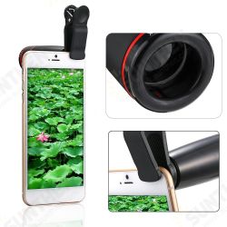 Portable 8X 12X Telephoto Phone Lens Kit Wide Angle Macro Fish Eye Lens with Selfie Stick Monopod Portable 8X 12X Telephoto Phone Lens Kit Wide Angle Macro Fish Eye Lens with Selfie Stick Monopod