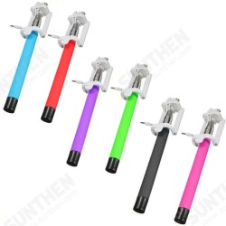 Universal Extendable Self Portrait Remote Button Wire Selfie Stick for Smartphone Universal Extendable Self Portrait Remote Button Wire Selfie Stick for Smartphone
