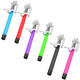 Universal Extendable Self Portrait Remote Button Wire Selfie Stick for Smartphone