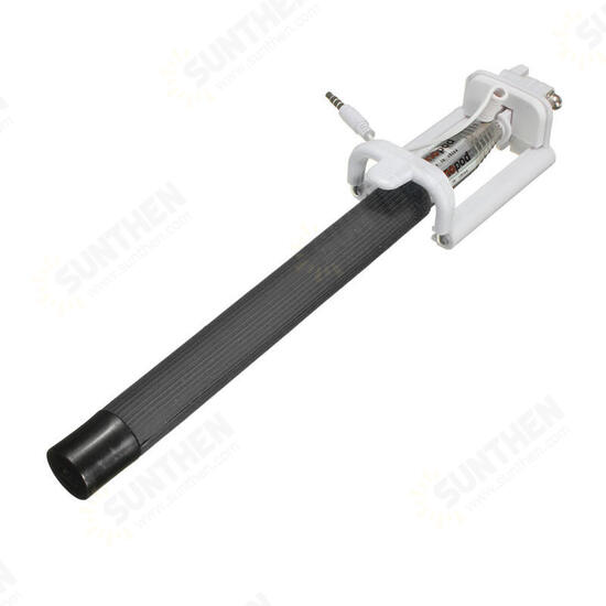 Universal Extendable Self Portrait Remote Button Wire Selfie Stick for Smartphone