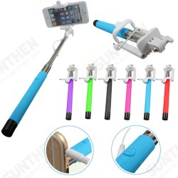 Universal Extendable Self Portrait Remote Button Wire Selfie Stick for Smartphone Universal Extendable Self Portrait Remote Button Wire Selfie Stick for Smartphone