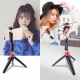 Y9 All-in-One bluetooth Selfie Stick Mini Desktop Tripod Monopod 180 Rotation Foldable Selfie Sticks for Mobile Phones