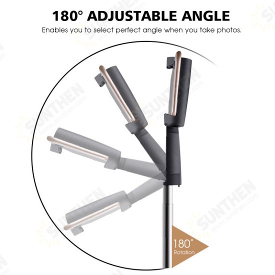 Y9 All-in-One bluetooth Selfie Stick Mini Desktop Tripod Monopod 180 Rotation Foldable Selfie Sticks for Mobile Phones