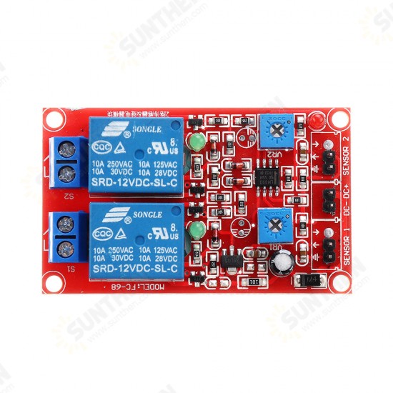 2 Channel Flame Sensor Relay Module Alarm Flame Flare Detection Module 12V DC