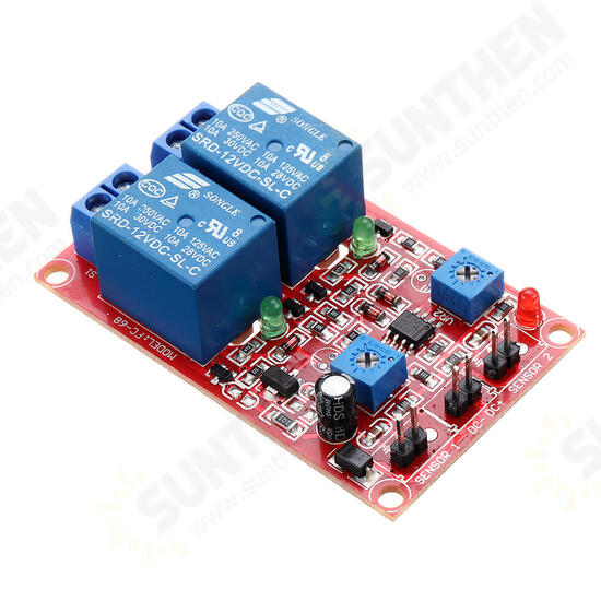 2 Channel Flame Sensor Relay Module Alarm Flame Flare Detection Module 12V DC