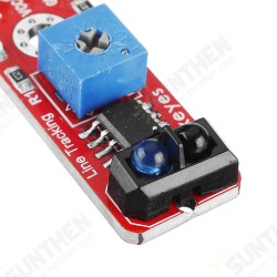 2Pcs Brick Grayscale Sensor(Pad hole) Anti-reverse Plug White Terminal TCRT5000 Sensor Module 2Pcs Brick Grayscale Sensor(Pad hole) Anti-reverse Plug White Terminal TCRT5000 Sensor Module