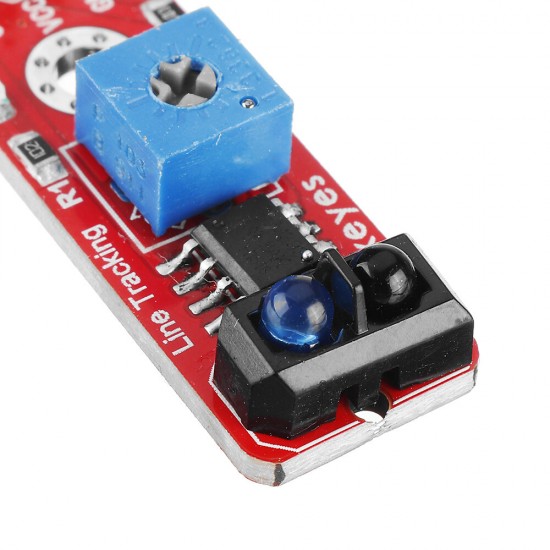 2Pcs Brick Grayscale Sensor(Pad hole) Anti-reverse Plug White Terminal TCRT5000 Sensor Module
