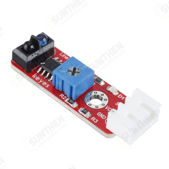 3Pcs Brick Grayscale Sensor(Pad hole) Anti-reverse Plug White Terminal TCRT5000 Sensor Module 3Pcs Brick Grayscale Sensor(Pad hole) Anti-reverse Plug White Terminal TCRT5000 Sensor Module