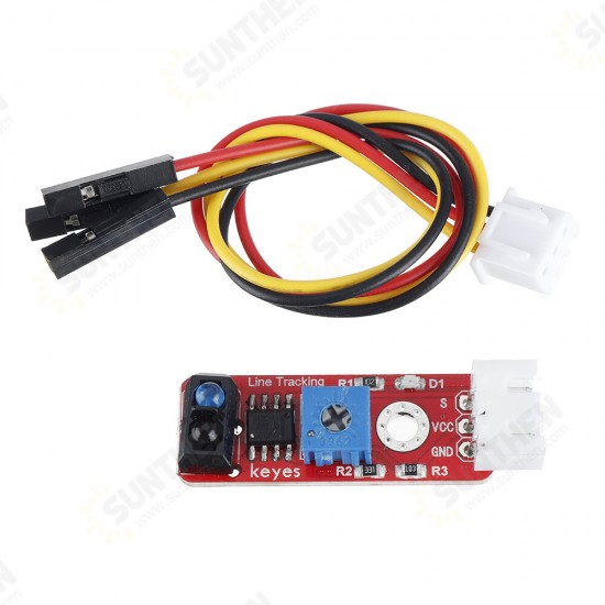 3Pcs Brick Grayscale Sensor(Pad hole) Anti-reverse Plug White Terminal TCRT5000 Sensor Module 3Pcs Brick Grayscale Sensor(Pad hole) Anti-reverse Plug White Terminal TCRT5000 Sensor Module