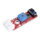 3Pcs Brick Grayscale Sensor(Pad hole) Anti-reverse Plug White Terminal TCRT5000 Sensor Module
