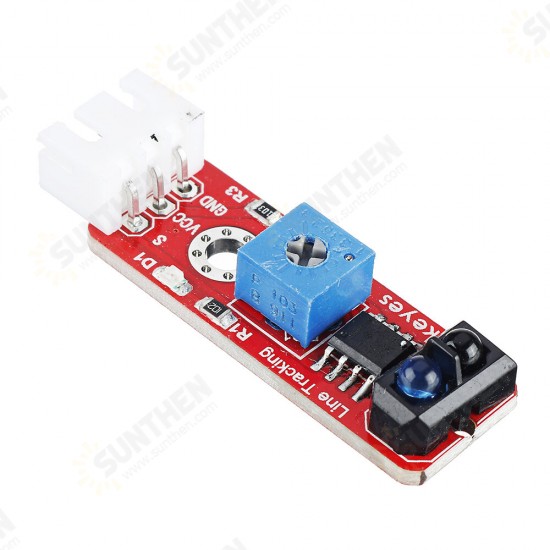 3Pcs Brick Grayscale Sensor(Pad hole) Anti-reverse Plug White Terminal TCRT5000 Sensor Module 3Pcs Brick Grayscale Sensor(Pad hole) Anti-reverse Plug White Terminal TCRT5000 Sensor Module