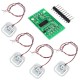 4pcs DIY 50KG Body Load Cell Weight Strain Sensor Resistance With HX711 AD Module 4pcs DIY 50KG Body Load Cell Weight Strain Sensor Resistance With HX711 AD Module