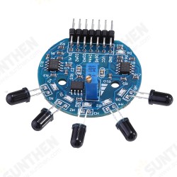 5 Channel Flame Sensor Module Analog Dgital Dual Output Fire Extinguishing Robot Flame Alarm System Module 5 Channel Flame Sensor Module Analog Dgital Dual Output Fire Extinguishing Robot Flame Alarm System Module