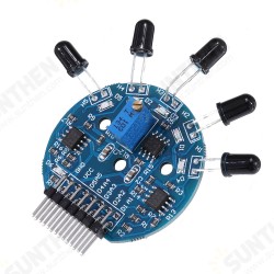 5 Channel Flame Sensor Module Analog Dgital Dual Output Fire Extinguishing Robot Flame Alarm System Module 5 Channel Flame Sensor Module Analog Dgital Dual Output Fire Extinguishing Robot Flame Alarm System Module