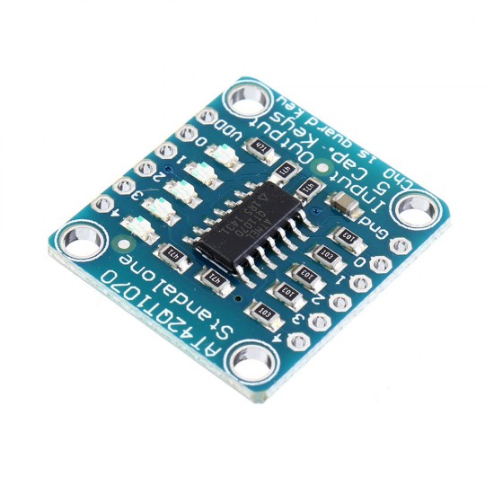 AT42QT1070 5-Pad 5 Key Capacitive Touch Screen Sensor Module Board DC 1.8 to 5.5V Power For Standalone Mode