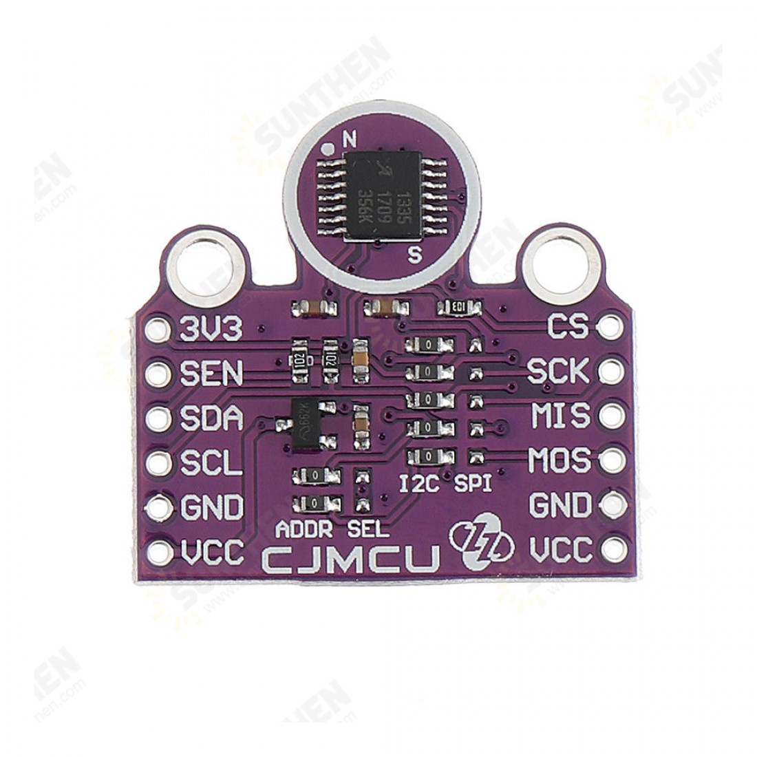 CJMCU1335 Hall Effect 360° NonContact XY Plane Angle Sensor Module 3