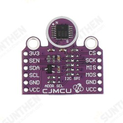 CJMCU-1335 Hall Effect 360° Non-Contact X-Y Plane Angle Sensor Module 3.3V/5V I2C SPI CJMCU-1335 Hall Effect 360° Non-Contact X-Y Plane Angle Sensor Module 3.3V/5V I2C SPI