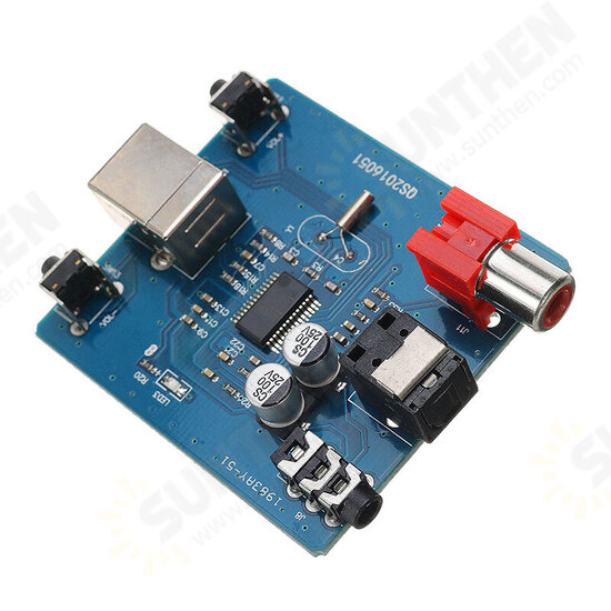 Decoder PCM2704 USB To S/PDIF Sound Card Board 3.5mm Analog Output Coaxial HiFi Module