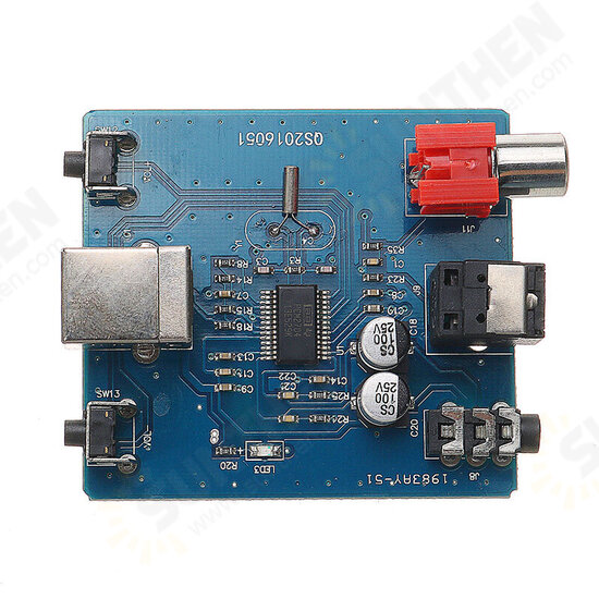 Decoder PCM2704 USB To S/PDIF Sound Card Board 3.5mm Analog Output Coaxial HiFi Module