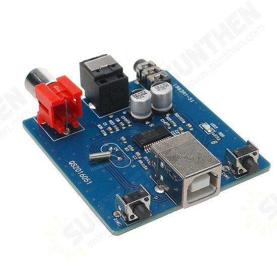 Decoder PCM2704 USB To S/PDIF Sound Card Board 3.5mm Analog Output Coaxial HiFi Module