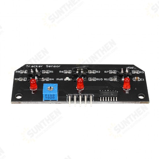 DC 5V 3 Channel Infrared Line Tracker Sensor Module Trio Output TCRT5000 Sensor 10mm Distance For Robot Kit AVR/ARM/PIC