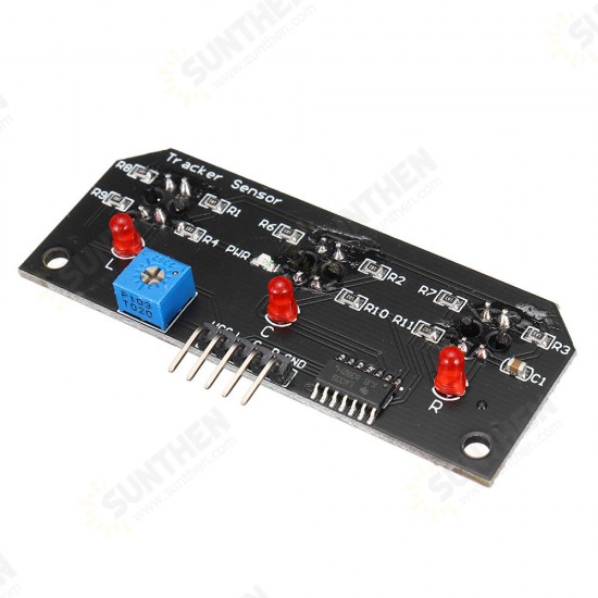 DC 5V 3 Channel Infrared Line Tracker Sensor Module Trio Output TCRT5000 Sensor 10mm Distance For Robot Kit AVR/ARM/PIC