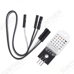 DHT22 Single-bus Digital Temperature and Humidity Sensor Module Electronic Building Blocks AM2302 3.3V-5V DC DHT22 Single-bus Digital Temperature and Humidity Sensor Module Electronic Building Blocks AM2302 3.3V-5V DC