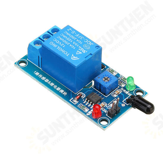 Flame Flare Detection Sensor Module 12V Infrared Receiver Module for Arduino - products that work with official Arduino boards